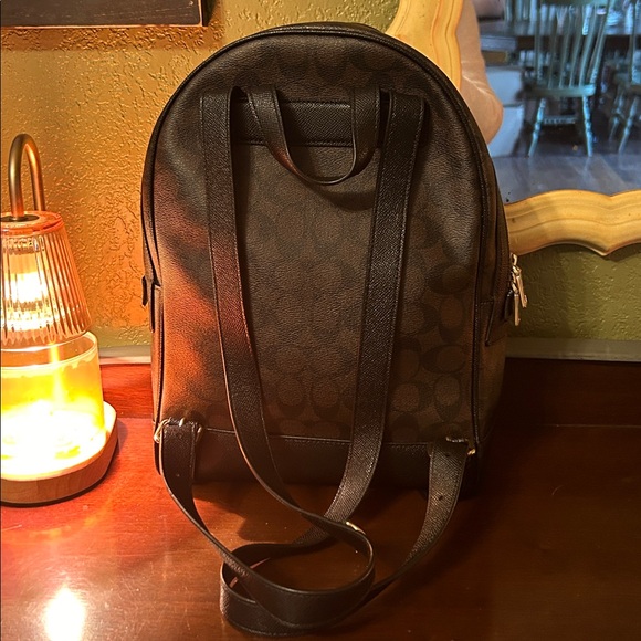 Coach Signature Black and Brown Backpack - Picture 5 of 15